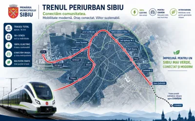 Primăria Sibiu lansează achiziţia pentru studiul de fezabilitate al Trenului Periurban Sibiu