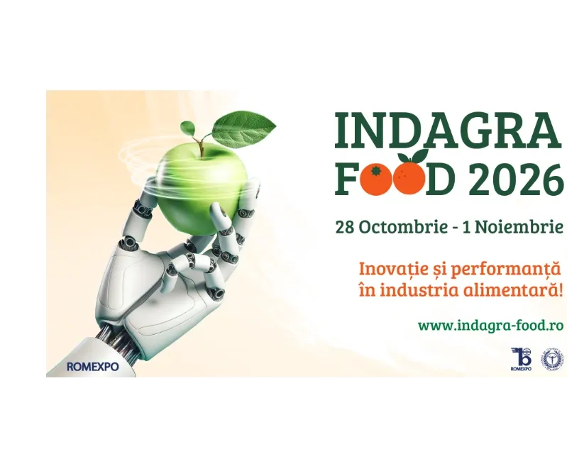 Înscrierile pentru INDAGRA FOOD 2026 sunt în plină desfășurare: cel mai important punct de întâlnire B2B al industriei alimentare din România