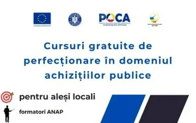Ultimele patru grupe la cursurile gratuite de perfecționare în domeniul achizițiilor publice pentru aleșii locali