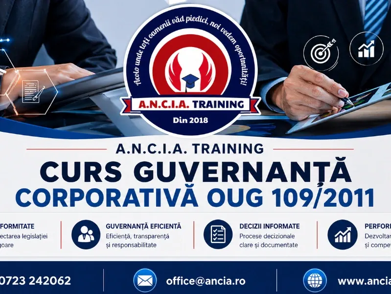 CURS GUVERNANȚĂ CORPORATIVĂ OUG 109/2011