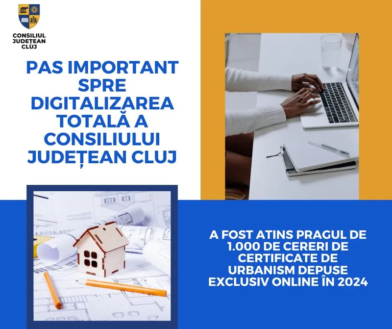 Pas important spre digitalizarea totală a Consiliului Județean Cluj