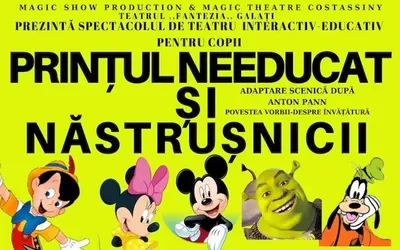 Primăria Municipiului Deva vă invită la spectacolul ,, Prințul needucat și năstrușnicii”