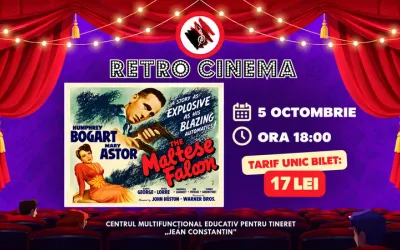 RetroCINEMA la Centrul „Jean Constantin”: „Șoimul maltez” — 5 octombrie 2026, ora 18:00