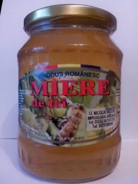 Miere de tei 100% naturala la borcan de 1.25 kg - Pret vechi: 35 RON Reducere 14%  Pret nou: 30 RON