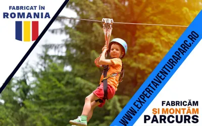 Opteaza pentru amenajarea unui parc de aventura din chingi si tiroliene cu montaj rapid si preturi fara concurenta!