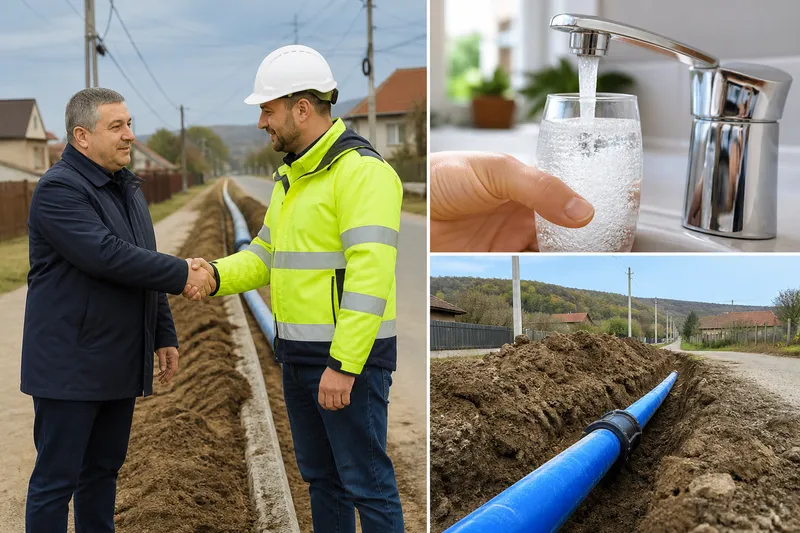Gârbăul Dejului beneficiază de apă potabilă în sistem centralizat după extinderea rețelei