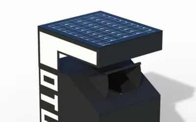 Cos de gunoi inteligent 120L