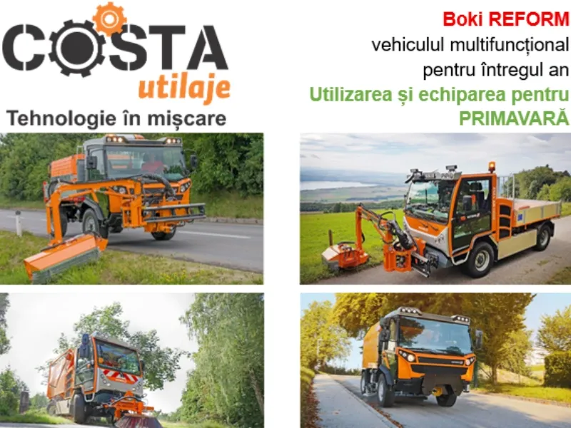 Boki Reform- vehicul multifuncțional, polivalent și versatil echipat pentru PRIMAVARĂ