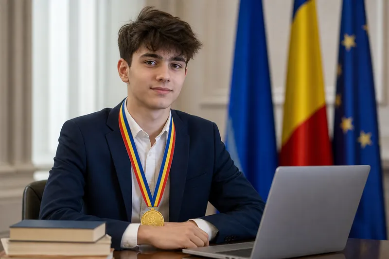 Răzvan‑Mihai Iacob, 17 ani, medaliat cu aur la ICO2026 și inclus în „100 de tineri pentru dezvoltarea României”