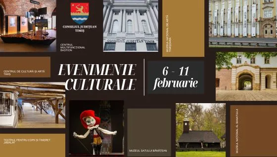 Calendarul săptămânal al evenimentelor culturale în organizarea instituțiilor CJ Timiș