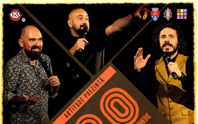 Teo, Vio și Costel, sărbătoresc 20 de ani de comedie, la Deva!