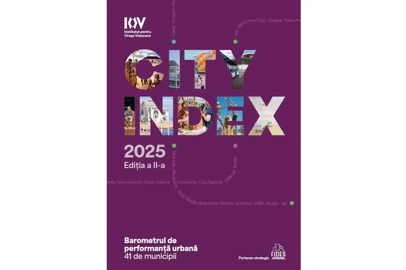 CITY INDEX 2025: Cluj-Napoca rămâne cel mai performant oraș din România și în 2025. Peste 80% dintre municipii se află în top 3 național la cel puțin un indicator