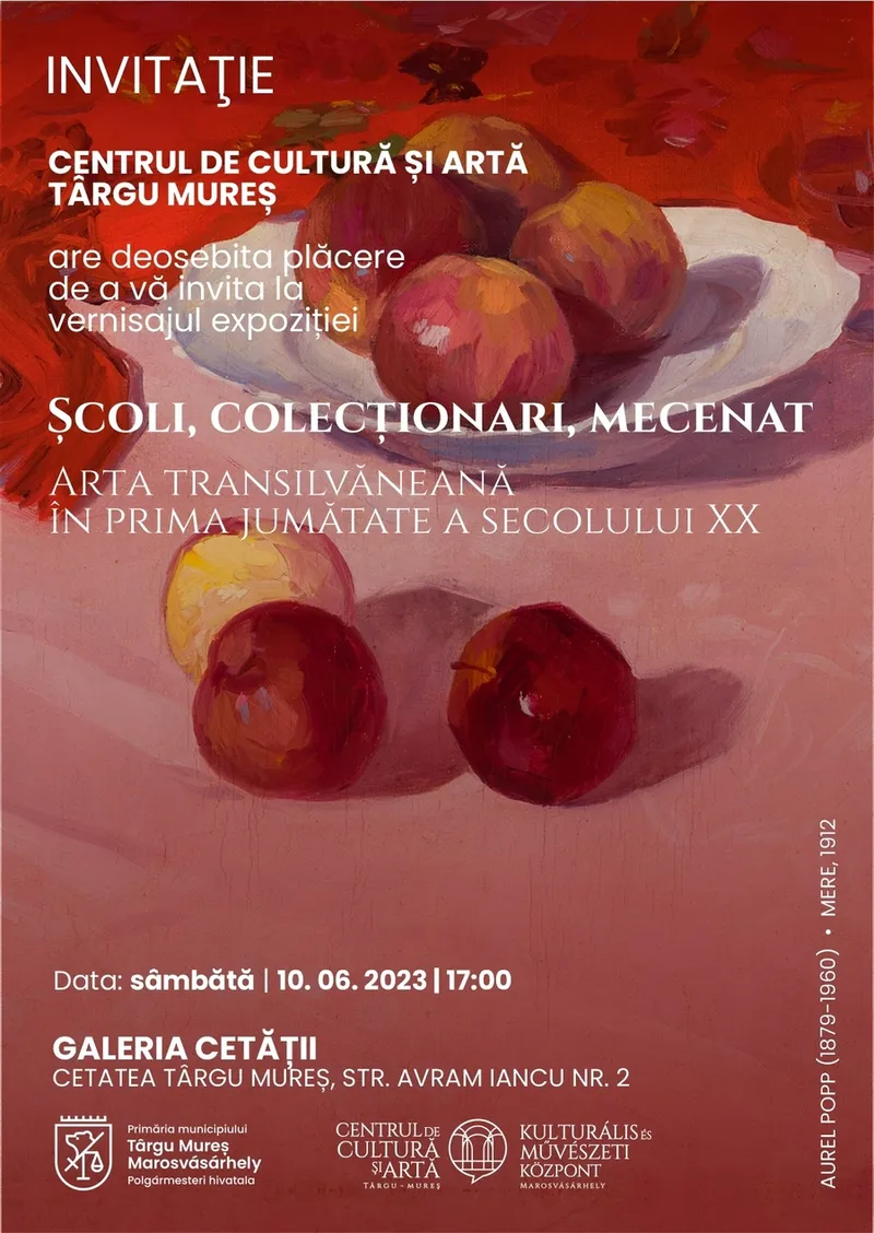 Centrul de Cultură și Artă Târgu Mureș are deosebita plăcere de a vă invita la vernisajul Expoziției