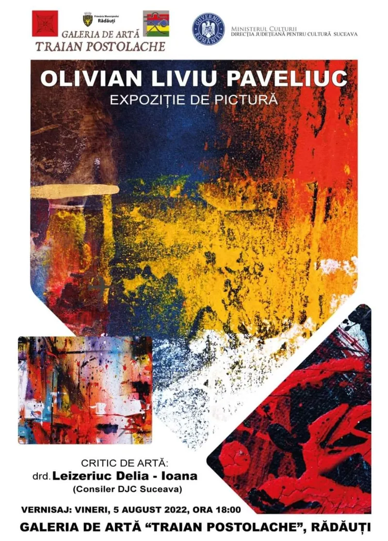 Vernisaj de pictură semnată de artistul Olivian Liviu Paveliuc.