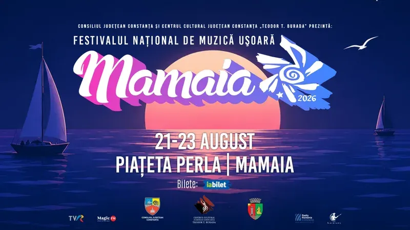Festivalul Național de Muzică Ușoară „Mamaia” — 21–23 august 2026, Piațeta Perla, Mamaia