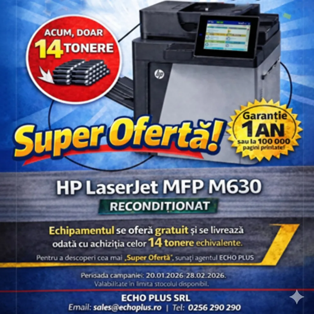 HP LaserJet MFP M630 GRATUIT!