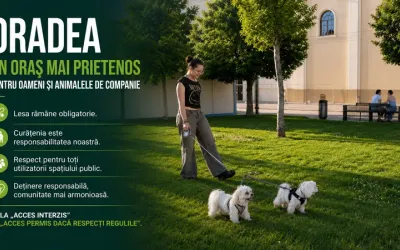 Consiliul Local Oradea a aprobat Regulamentul pentru promovarea municipiului ca oraș prietenos cu animalele de companie