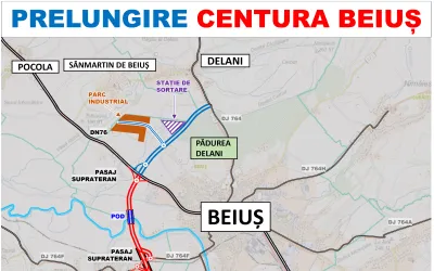 S-a lansat licitația pentru prelungirea Centurii Beiuș înspre Delani