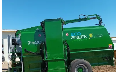 Bio Tocător-Mixer versiunea mobilă PTO, volum 9m^3