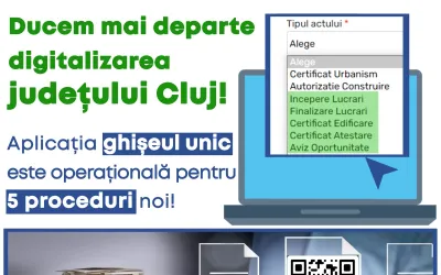 Noi facilități disponibile în aplicația „Ghișeu Unic”