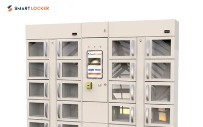 Smart locker cu racire pentru alimente, livrare sau depozitare, acces partajat cu card sau parola