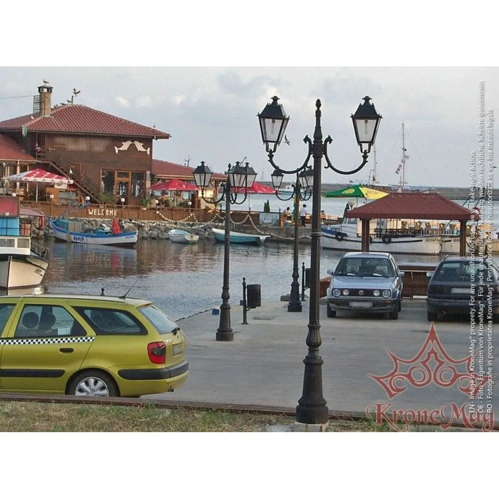 Stâlp Iluminat Decorativ pentru Parc din Fontă R1-U2