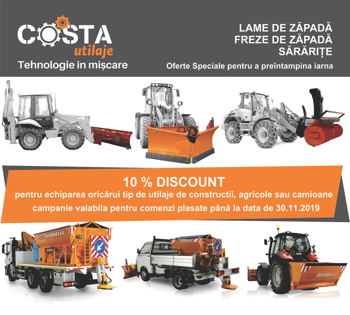 Lame de zapada, freze de zapada si sararite