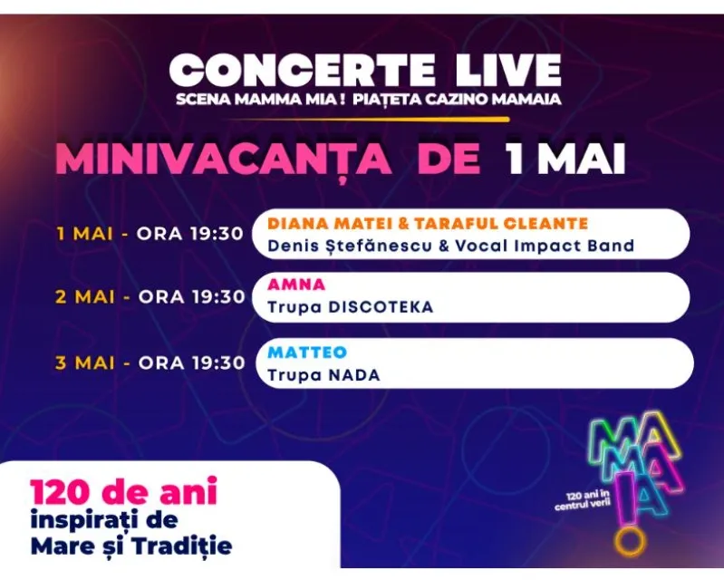 Valuri de distracție la Mamaia în Minivacanța de 1 Mai 2026 Se dă startul unui sezon estival spectaculos!