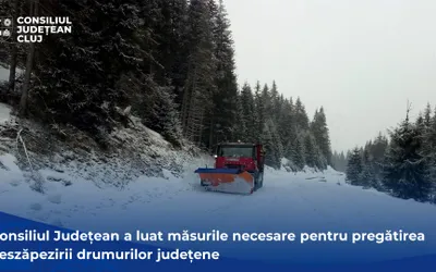 Consiliul Județean a luat măsurile necesare pentru pregătirea deszăpezirii drumurilor județene