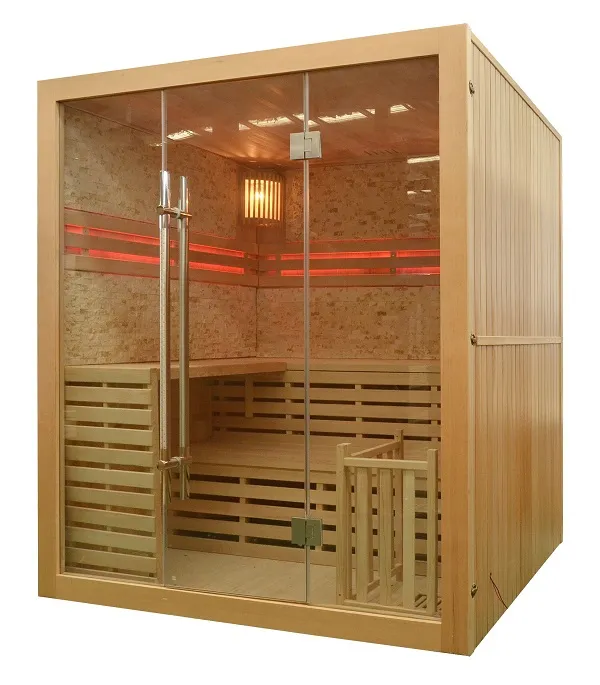 sauna uscata cu cuptor Harvia,  pana la 6 locuri in funcșie de spațiul alocat