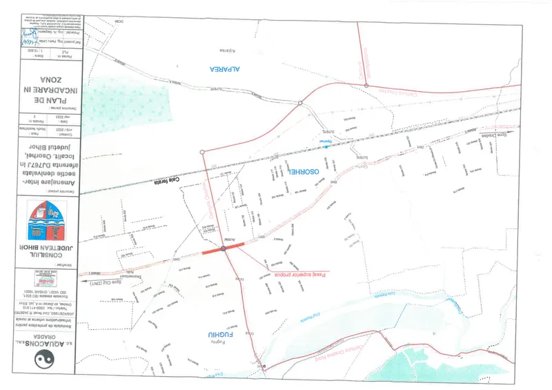 Pasaj suprateran la ieșirea din Oșorhei, spre Cluj