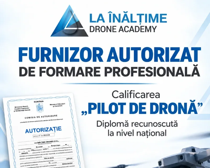 Program de calificare profesională „Pilot de dronă” pentru instituții și companii