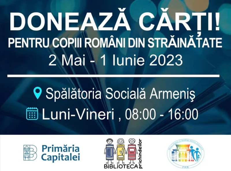 Colectare cărți pentru copiii și adolescenții români din străinătate