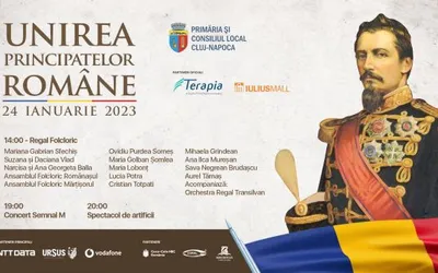 Clujul sărbătorește Unirea Principatelor Române prin manifestări solemne, concerte și spectacol de artificii