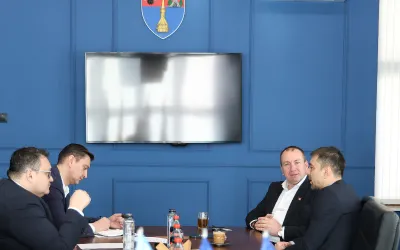 Întâlnire bilaterală între președintele Consiliului Județean Maramureș și  cel al raionului Hîncești