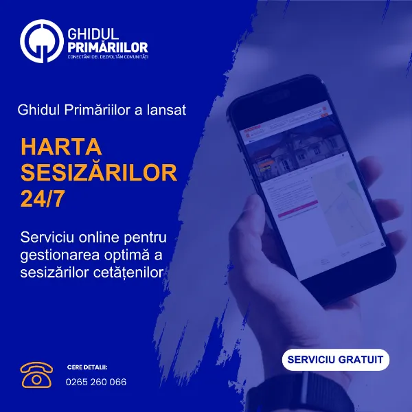 Ghidul Primăriilor a lansat  HARTA SESIZĂRILOR 24/7.  Serviciu online pentru gestionarea optimă a sesizărilor cetățenilor