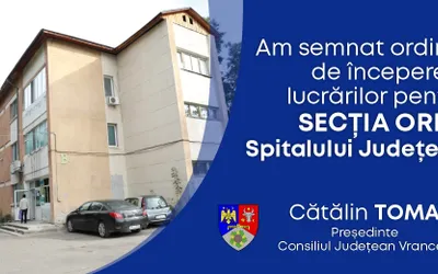 Încep lucrările de reabilitare la Secţia Dermatologie – ORL - Oftalmologie a Spitalului Județean  ”Sf. Pantelimon” din Focșani