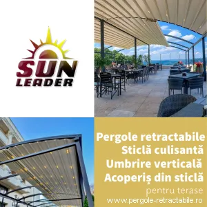 Pergole retractabile cu 30 de ani garanție