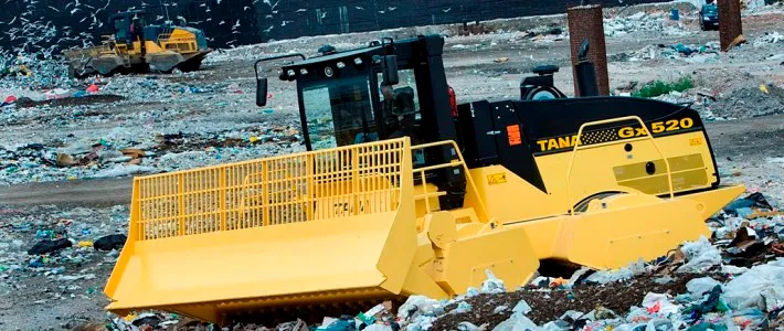 TANA Compactoare cu lama frontala pentru gunoi • Shreder pentru gunoi