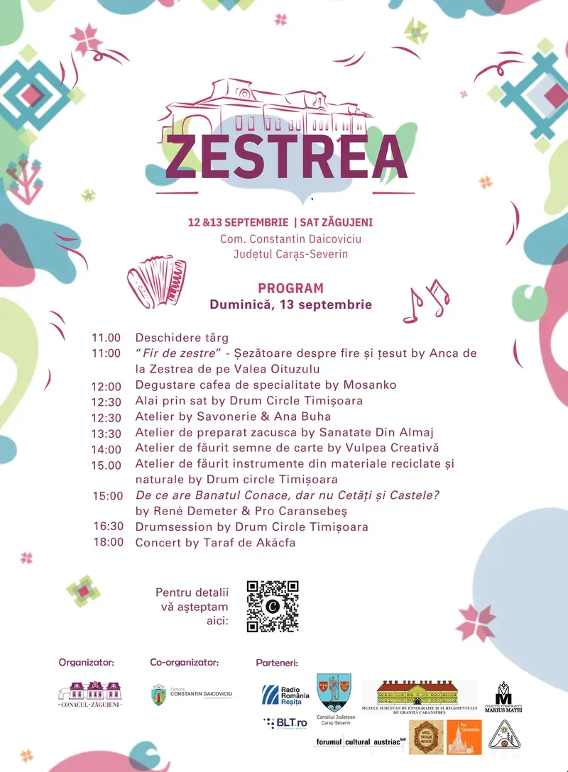 30 de artizani și producători locali la Zestrea — Festival de Arte și Bucurii, 12–13 septembrie, Conacul Zăgujeni