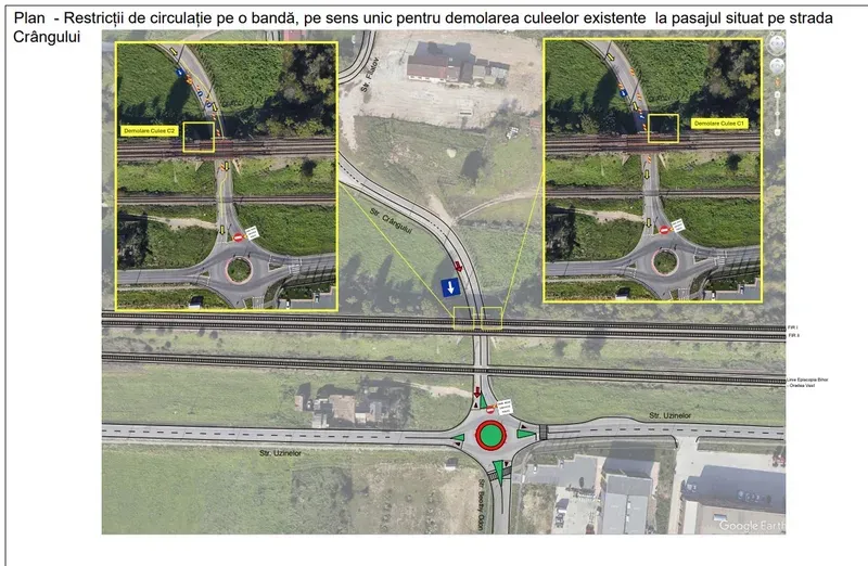 Restricții de circulație pe strada Crângului în perioada 17–31 august 2026
