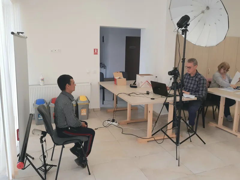 Deplasare cu stația mobilă a Direcției Județene de Evidență a Persoanelor Cluj, la Călărași