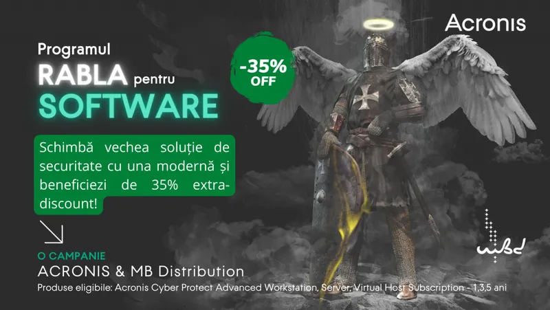 MB Distribution împreună cu Acronis lansează programul „Rabla pentru Software”!