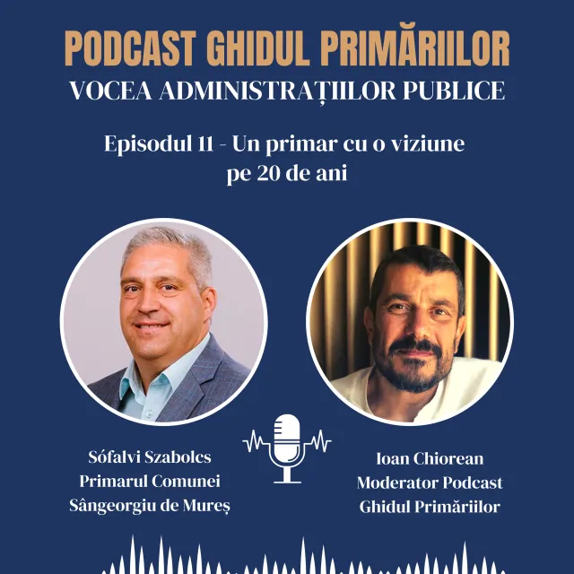 Un primar cu o viziune pe 20 de ani | Sófalvi Szabolcs, Sângeorgiu de Mureș | Podcast | Episodul 11