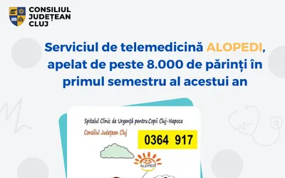 Serviciul de telemedicină ALOPEDI, apelat de peste 8.000 de părinți în primul semestru al acestui an