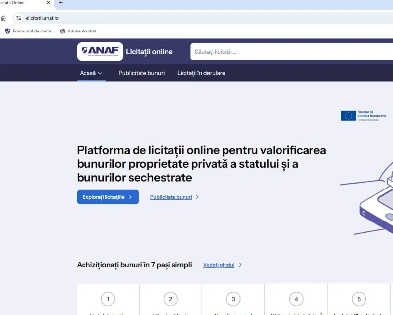 ANAF lansează platforma eLicitațiiANAF: noi oportunități pentru primării și mediul economic local