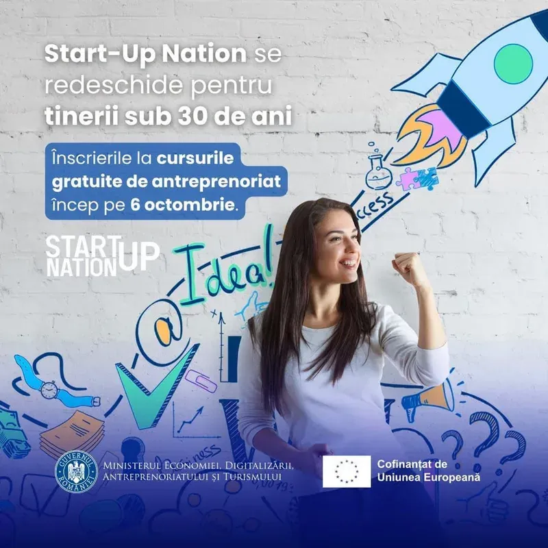 Primăria Deva: redeschidere a înscrierilor la cursurile gratuite de formare antreprenorială Start‑Up Nation – România