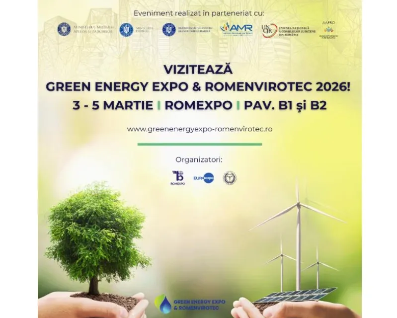 VIZITEAZĂ GREEN ENERGY EXPO &ROMENVIROTEC 2026!