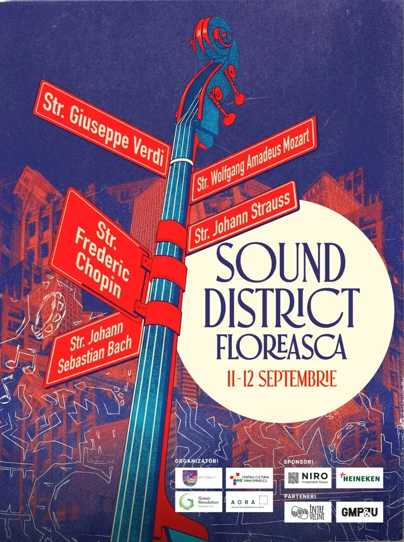 Sound District Floreasca: festival urban de muzică clasică în aer liber pe 11–12 septembrie