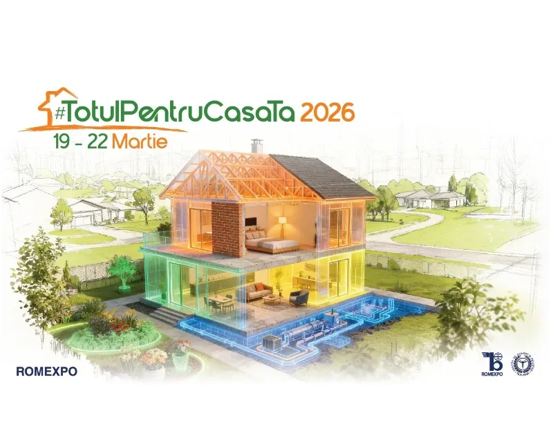 Joi se deschide #TotulPentruCasaTa2026 la ROMEXPO - conceptul integrat de business pentru construcții, instalații, mobilier, design și amenajări interioare și exterioare